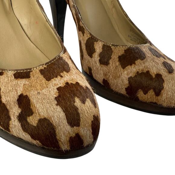 Steve Madden HOGARRT Calf Skin Leather Stiletto Heel Sz 6.5 Leopard Western Club - Picture 8 of 13